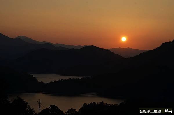 石碇八卦茶園,夕陽