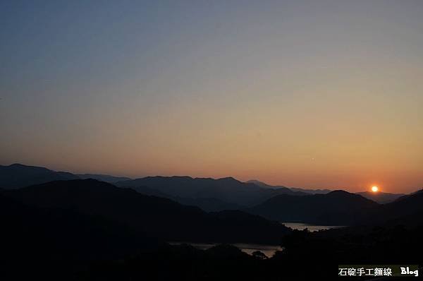 石碇八卦茶園,夕陽