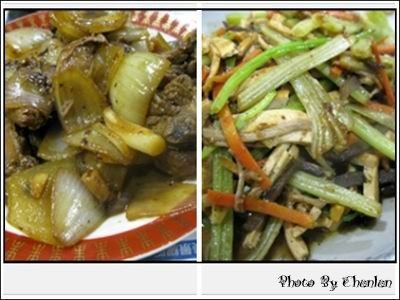 1013917925-沙茶芹菜炒豆干 &amp; 洋蔥雞