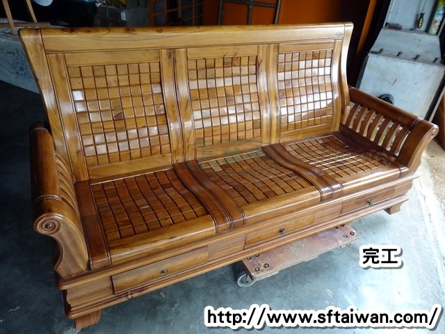 長青傢俱醫生-樟木軟底方塊椅維修改硬底