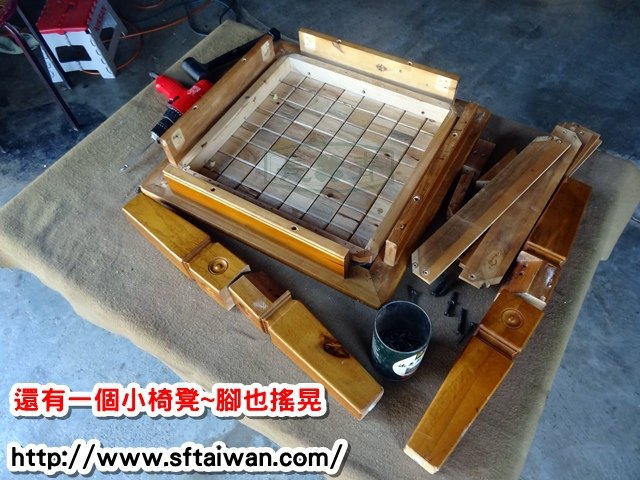 長青傢俱修繕服務中心-樟木L型方塊椅維修軟底改硬底