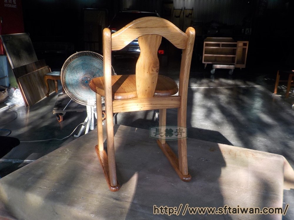 長青家具-橡木妝椅翻新紀錄