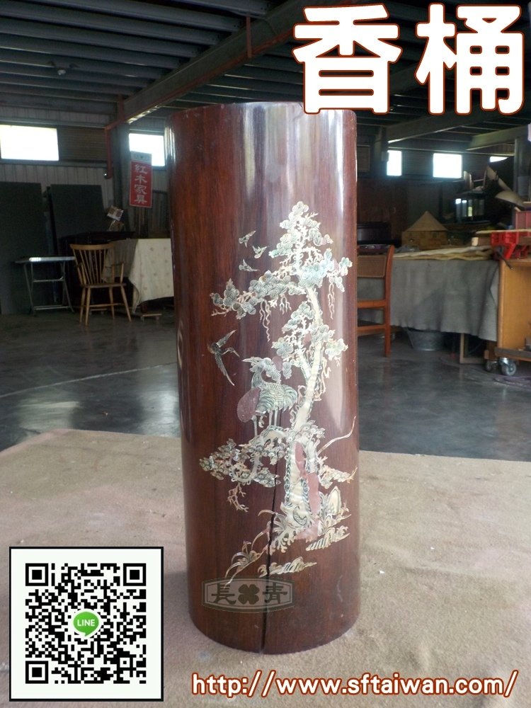 長青-螺鈿香桶開裂修復