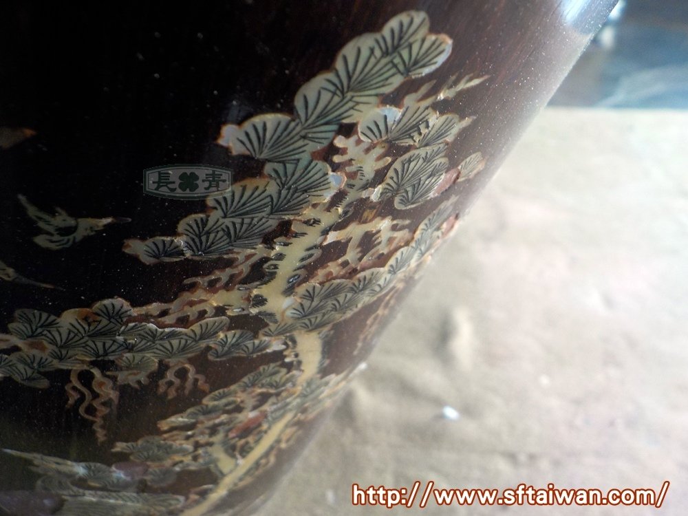 長青-螺鈿香桶開裂修復