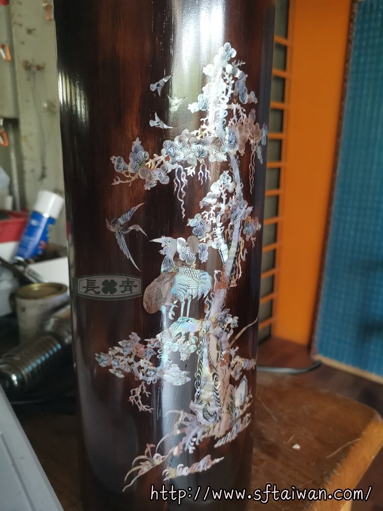長青-螺鈿香桶開裂修復
