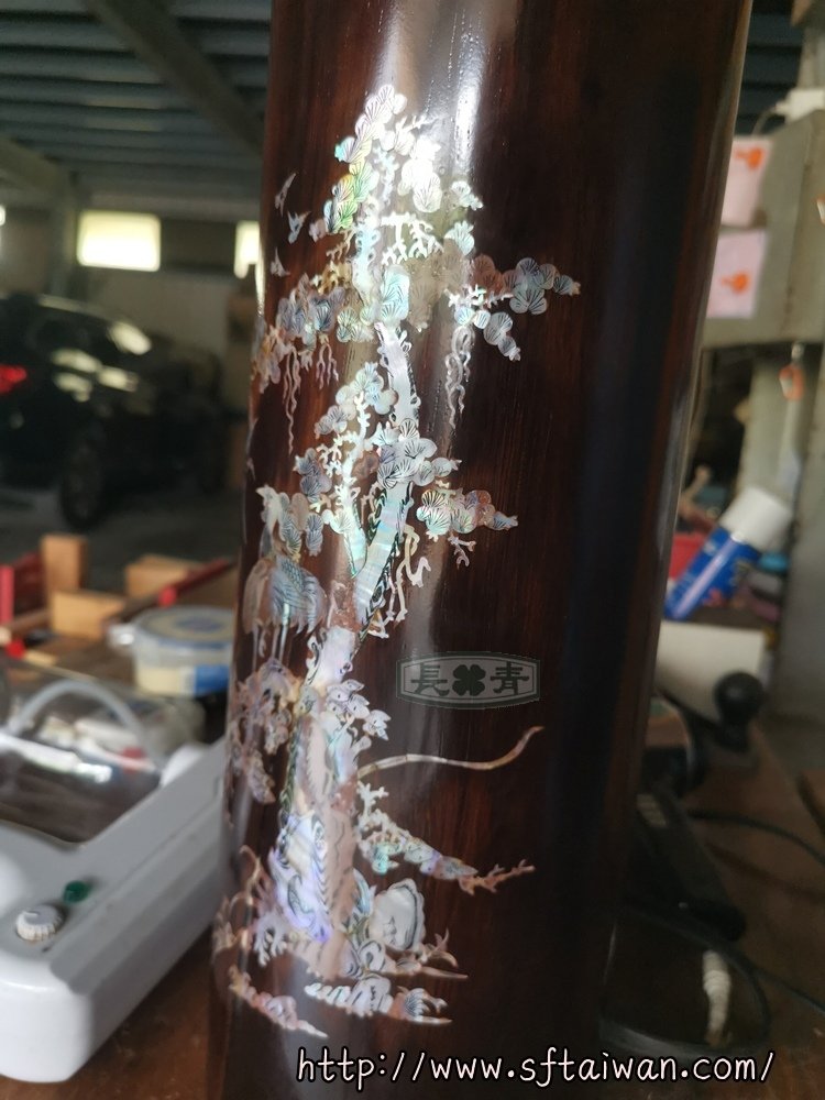 長青-螺鈿香桶開裂修復