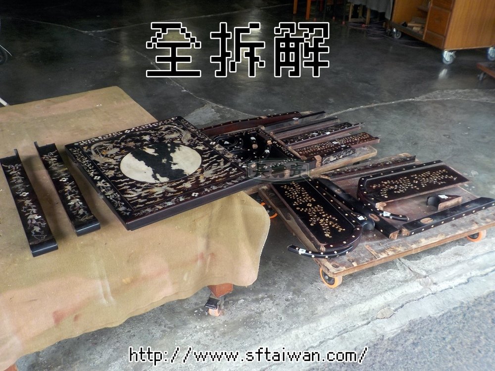 長青-螺鈿雲石脫膠重新膠合