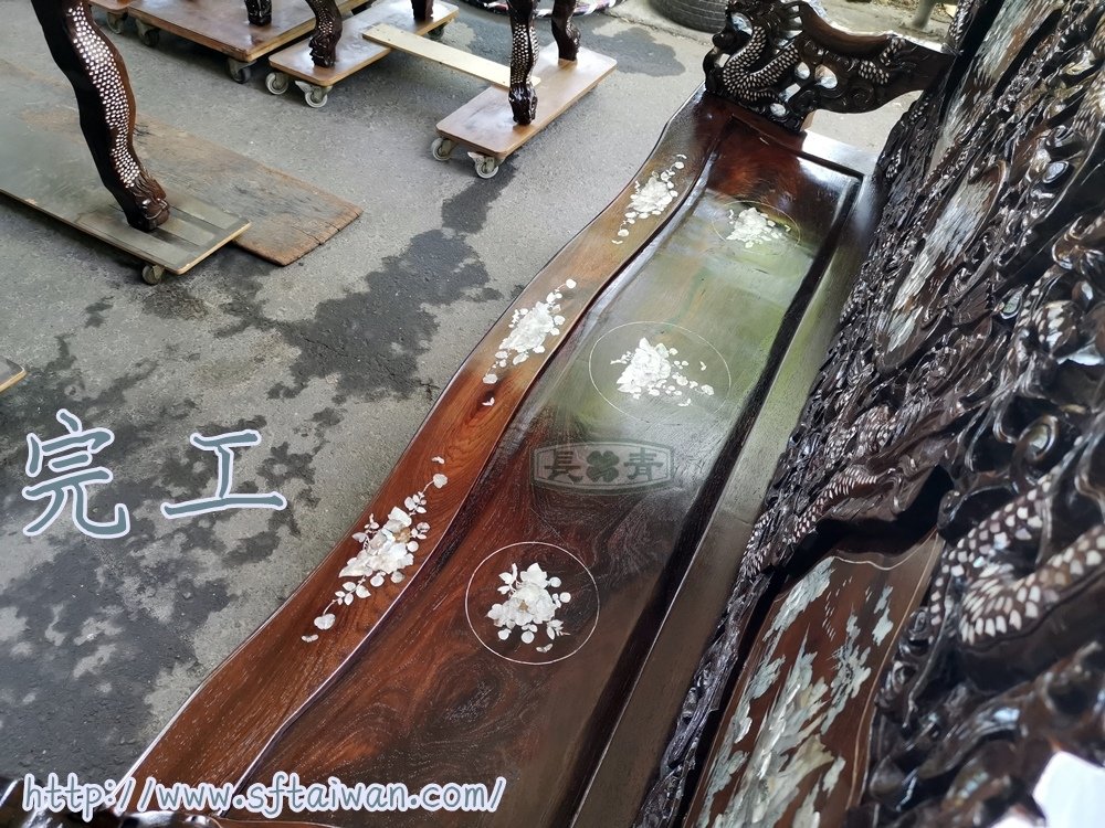 長青-螺鈿龍椅翻新紀錄