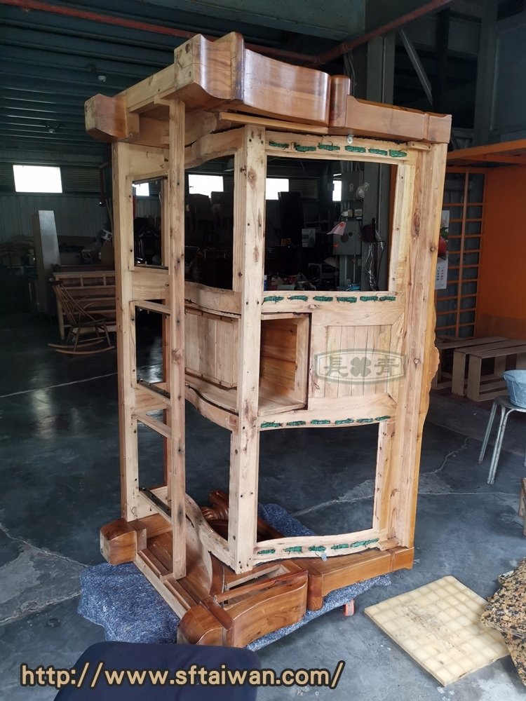 長青-樟木沙發方塊椅塌陷修改成硬底