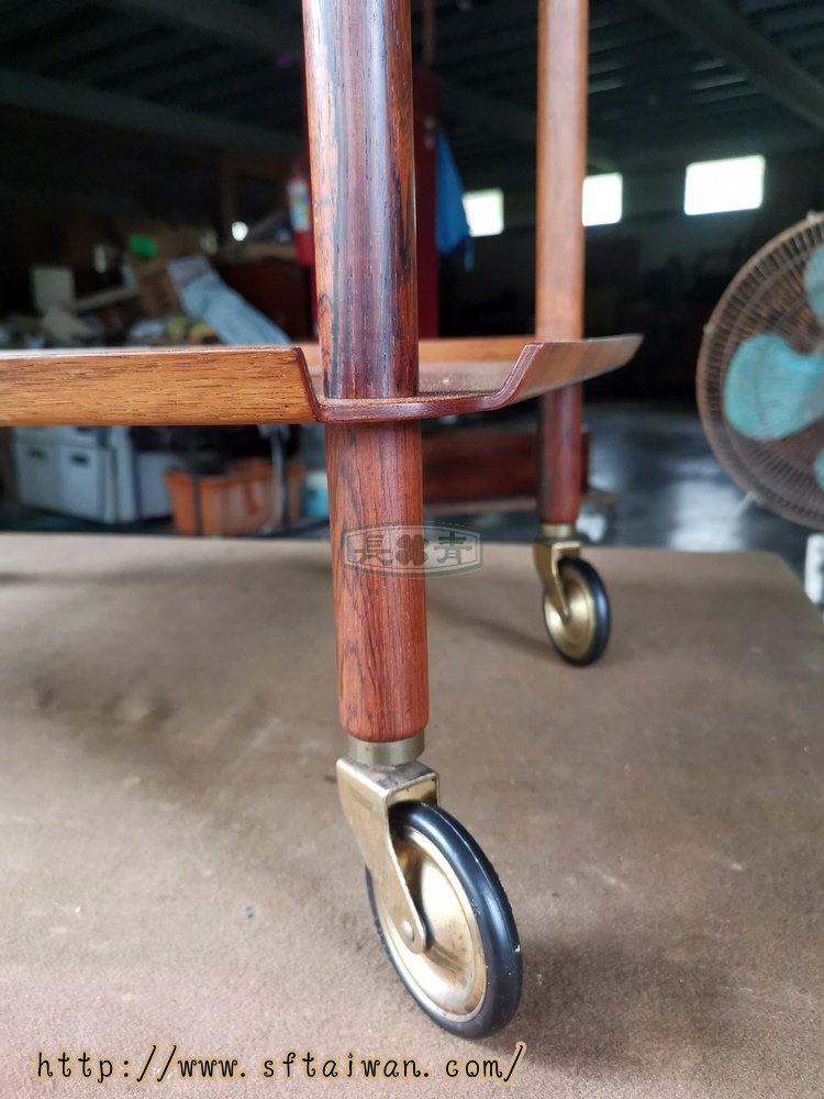 丹麥Poul Hundevad雞尾酒餐車組裝修飾破損