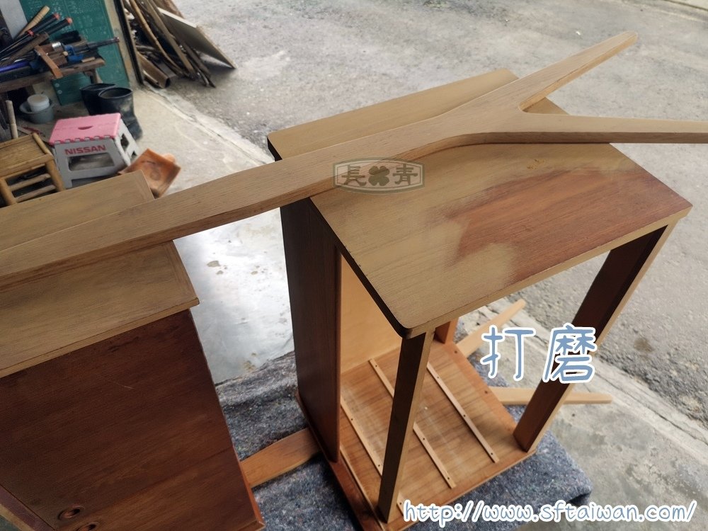 丹麥多功能綜合櫃整修-家具維修