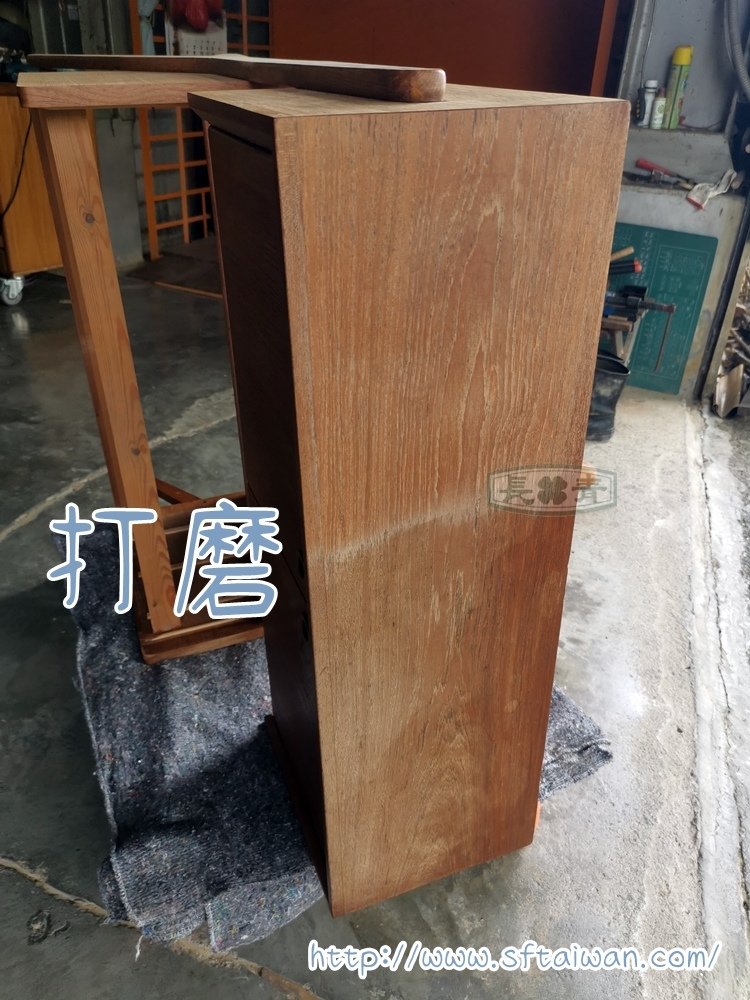 丹麥多功能綜合櫃整修-家具維修