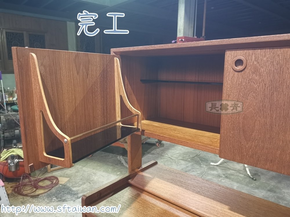 丹麥多功能綜合櫃整修-家具維修