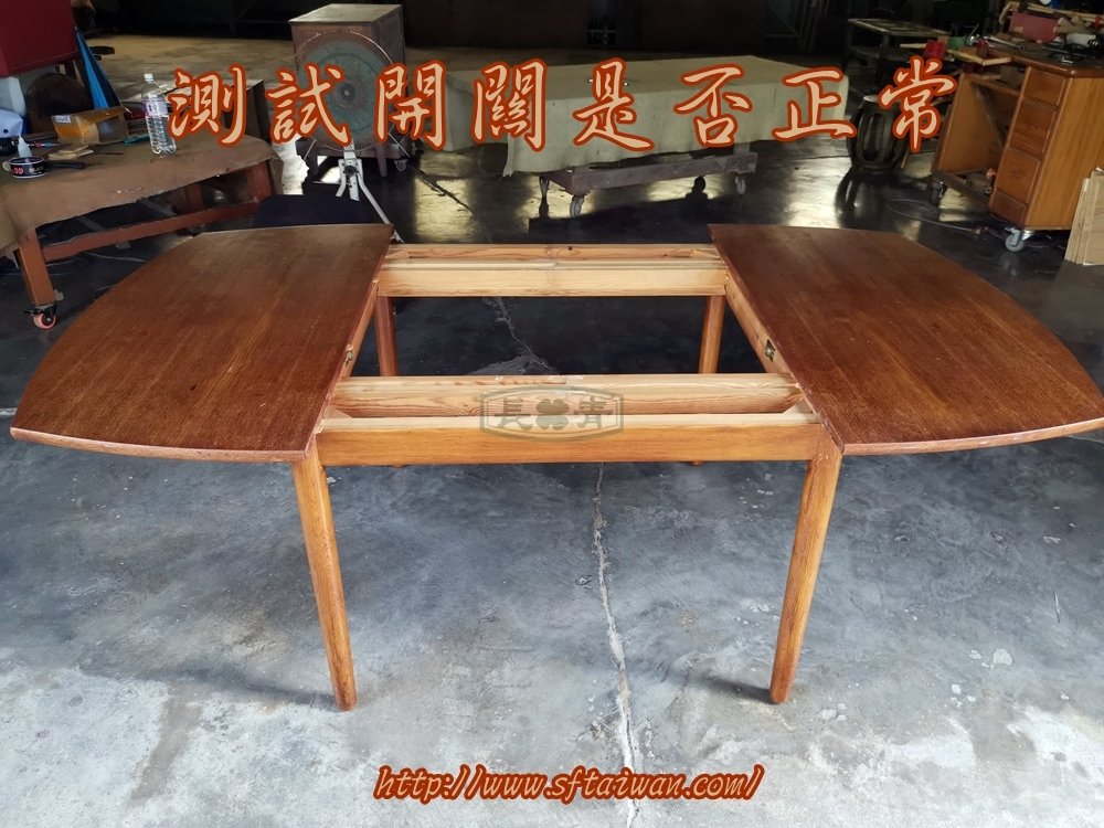 丹麥大型船型跳桌修復桌面染色