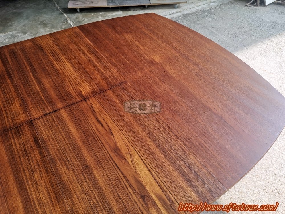 丹麥大型船型跳桌修復桌面染色