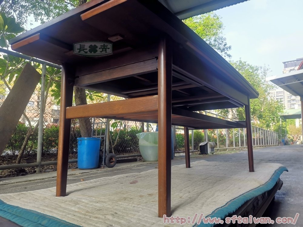 玫瑰木變形茶几桌面調色