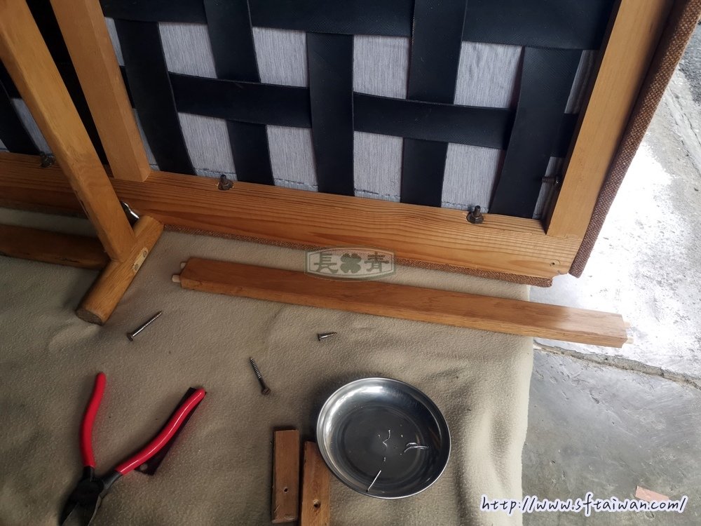 丹麥沙發框架脫膠搖晃重新固定