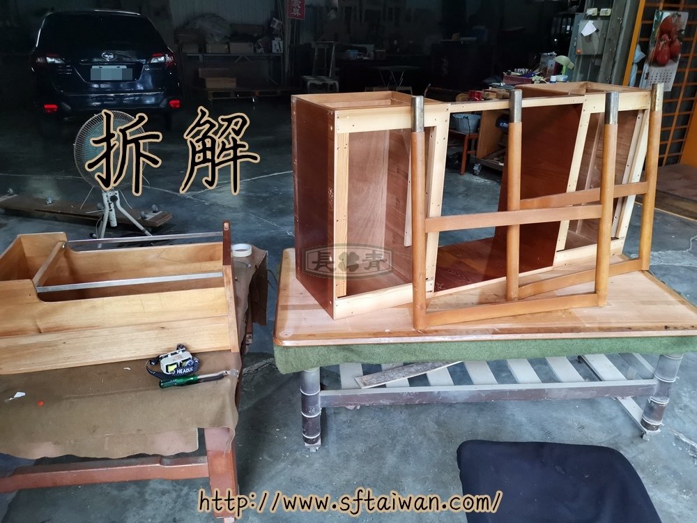 丹麥老件辦公桌翻新紀錄
