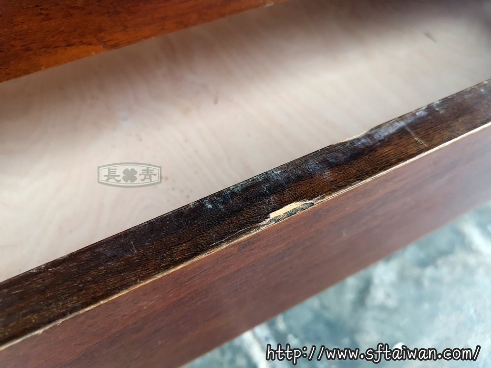 丹麥老件Johannes Sorth 柚木秘書櫃翻新