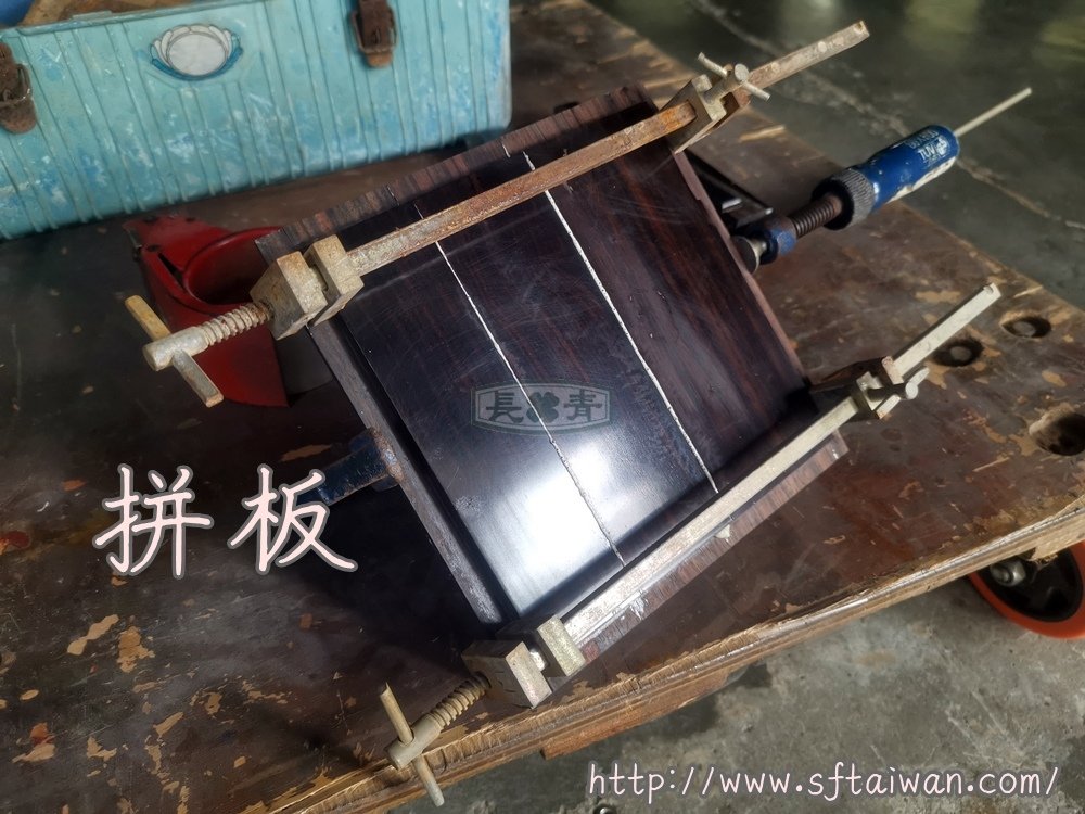 黑檀花檯架散架翻新紀錄-紅木家具維修