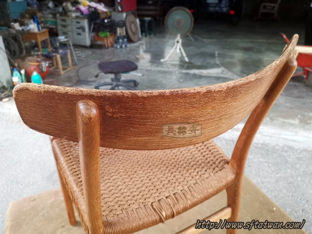 丹麥老件Hans Wegner CH23椅背靠整修