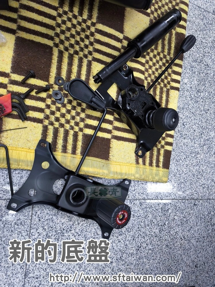 主管椅線控式氣壓棒改通用蝴蝶底盤氣壓棒-長青傢俱