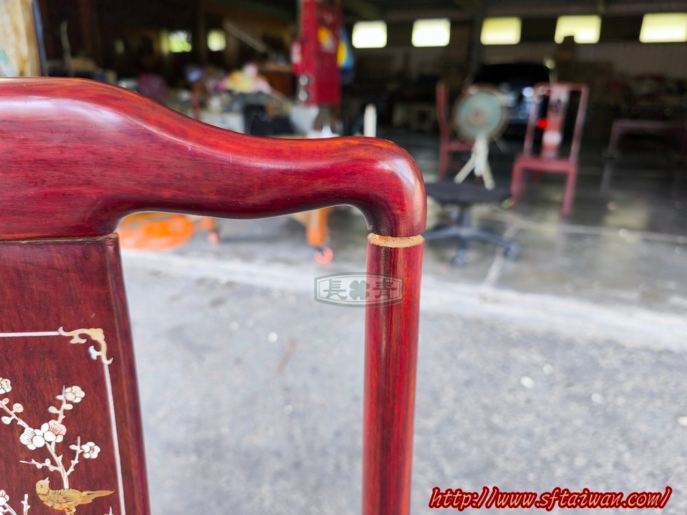 花梨木餐椅脫膠搖晃整修-長青傢俱
