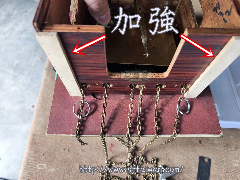 檢測後攜回Franz Hermle落地鐘機芯維修-長青傢俱