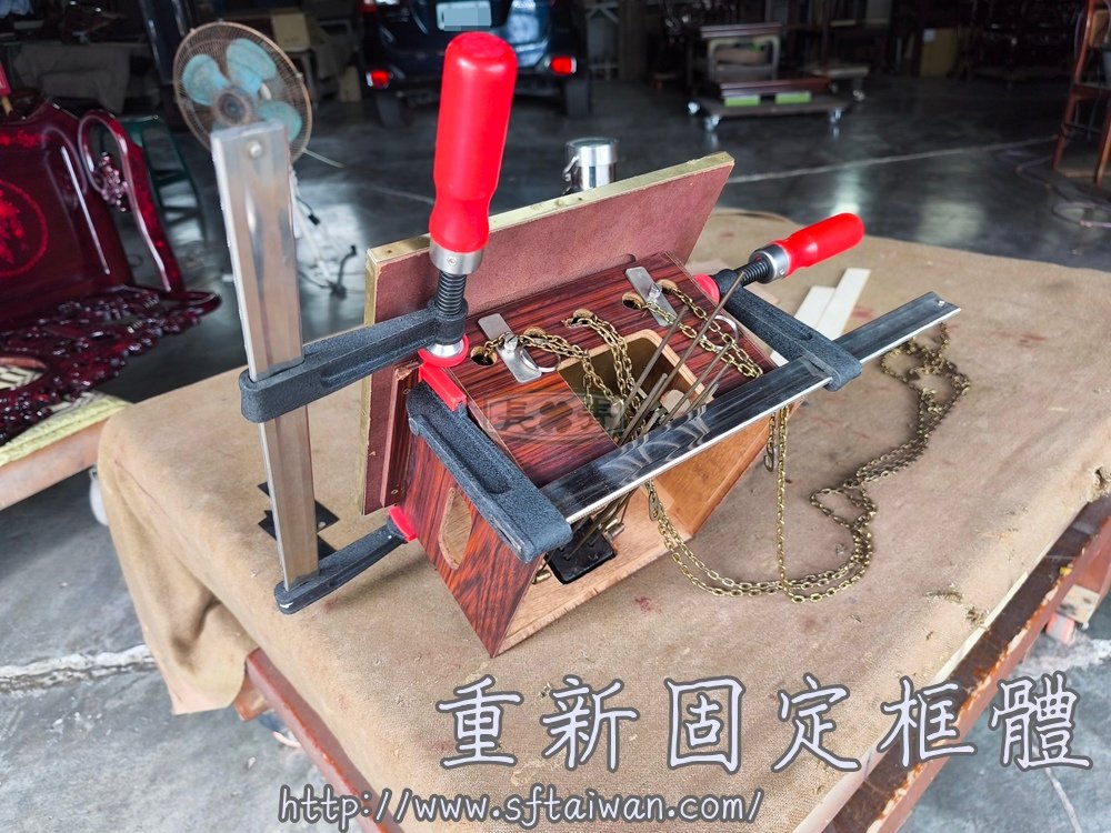 檢測後攜回Franz Hermle落地鐘機芯維修-長青傢俱
