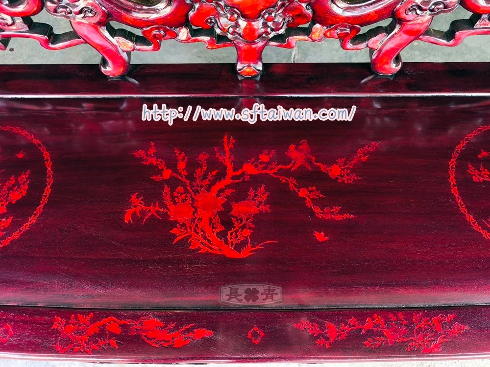 花梨木螺鈿客廳組椅翻新紀錄-長青傢俱