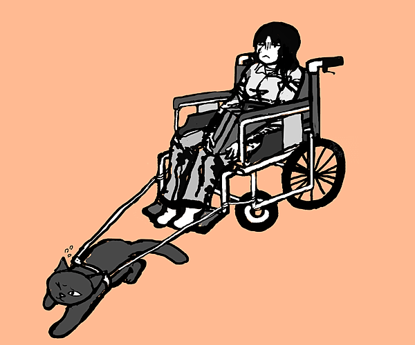 黑貓拉車