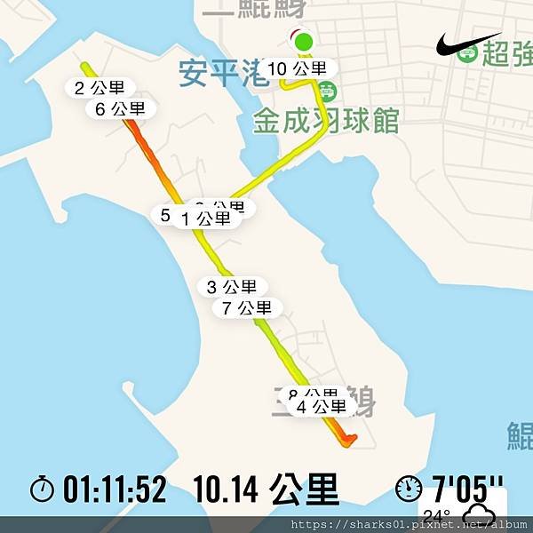 RUNNING~20210502（10K）臺南市安平區漁光島