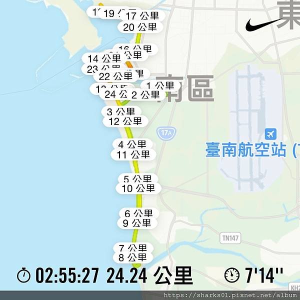 RUNNING~20221015（25K）2022台南鯤喜灣