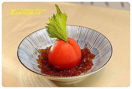 Tomato with dressing jelly