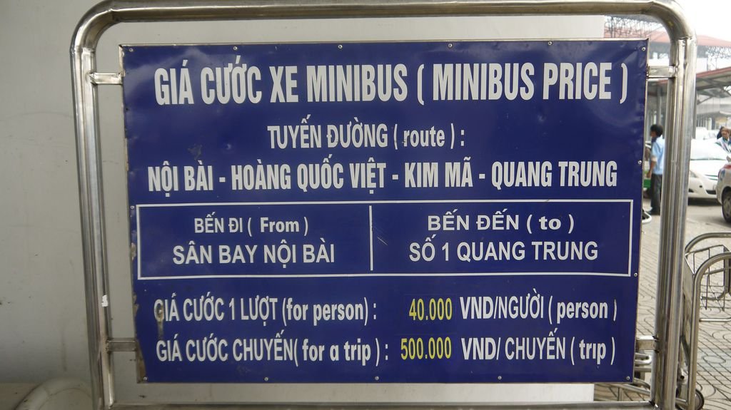 minibus in hanoi