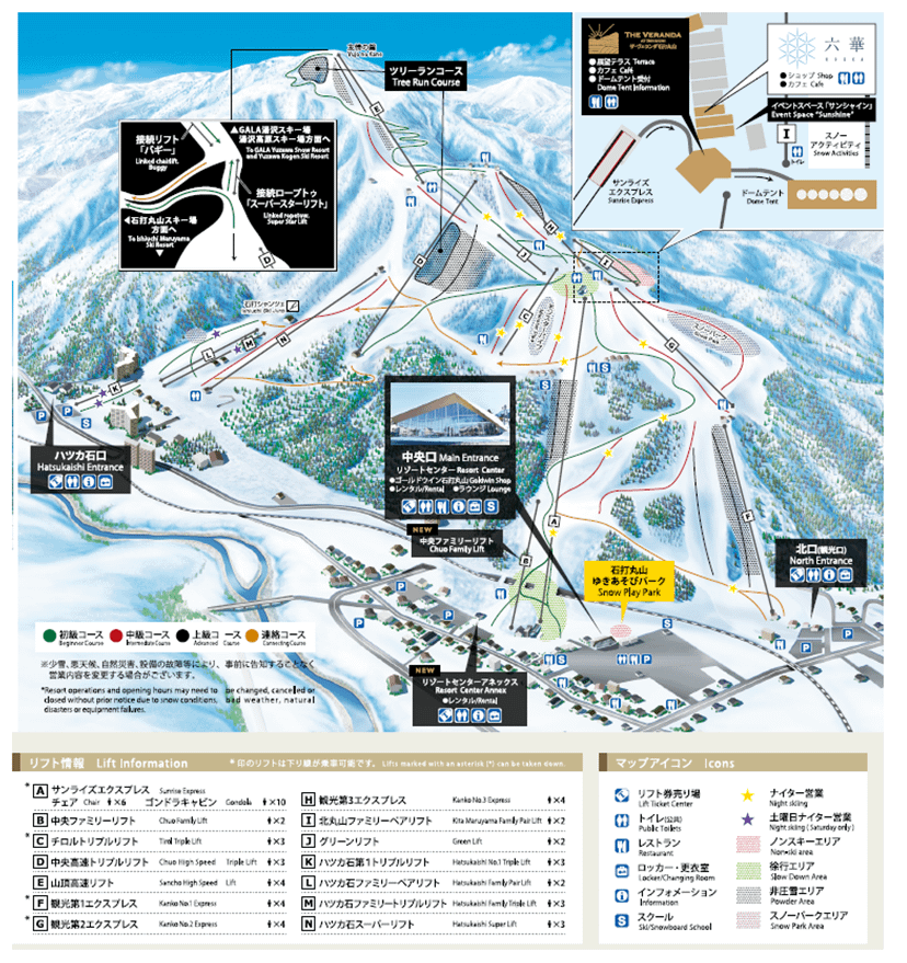 滑雪初體驗 越後湯澤 | 設備翻新的石打丸山滑雪場，即使不滑