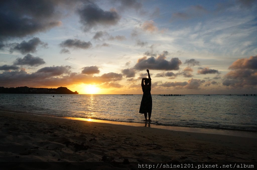 關島杜夢灣 關島夕陽 杜夢灣夕陽