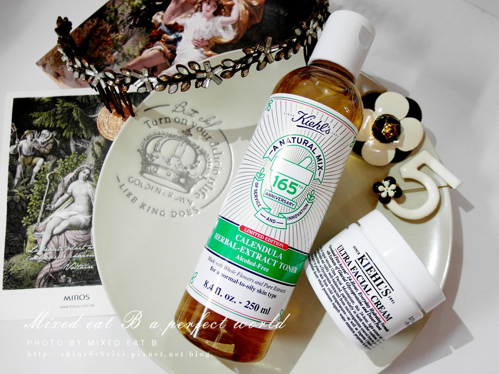 Kiehl’s金盞花植物精華化妝水+冰河釀蛋白保濕霜-1-25