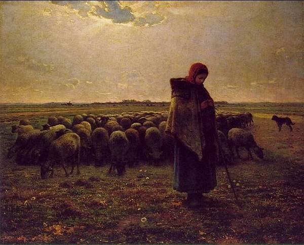 Jean-Francois-Millet-Shepherdess-with-her-Flock.JPG