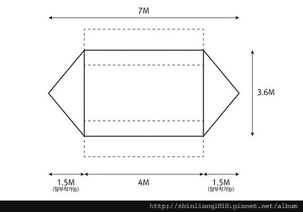 風格露營用品 指揮帳 韓國露營用品