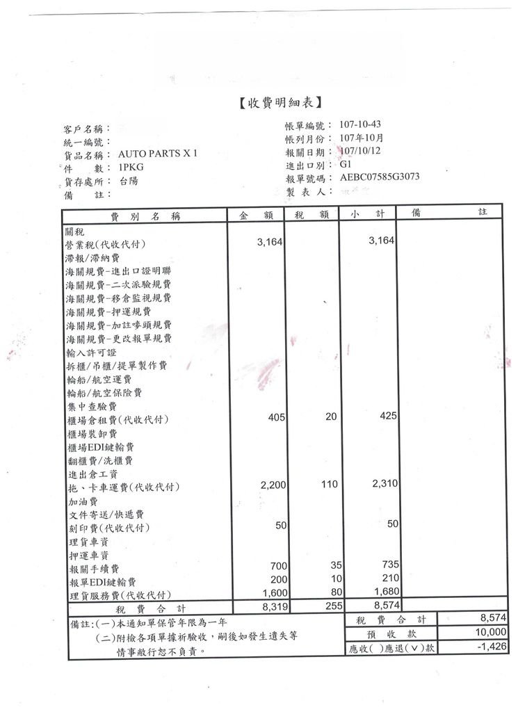 Buy2TW協助代辦海運大型物品回台灣海運相關收費項目Buy2TW在台灣及美國註冊海運公司，地址在加州洛杉磯及台灣新竹，美國電話 626-873-4458，台灣電話03-667-6686，專業協助大家從美國海運行李及搬家回台灣，例如汽車、散貨行李、貨櫃搬家、大宗物資等，因為大盤批發運費所以數量越多體積越大費用越划算，每週都有船班回台灣，海運時間約3-4星期，如果有任何問題，歡迎詢問