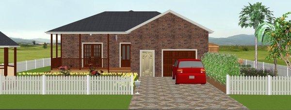 front porch-color render
