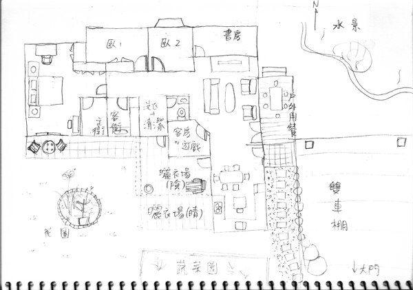 五房迷彩 hand sketch