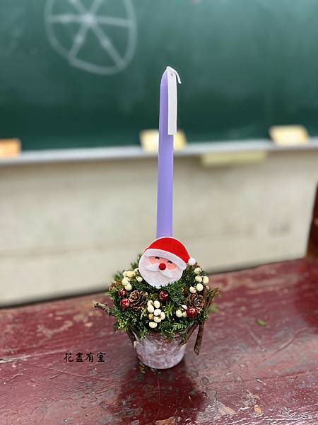 聖誕香氛燭光小桌花