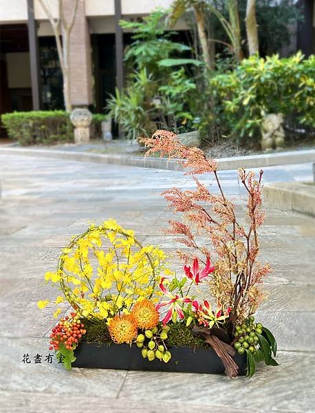 【中秋花藝作品】-秋紅待中秋