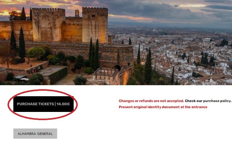 【西班牙票券】Alhambra Palace 阿爾罕布拉宮購