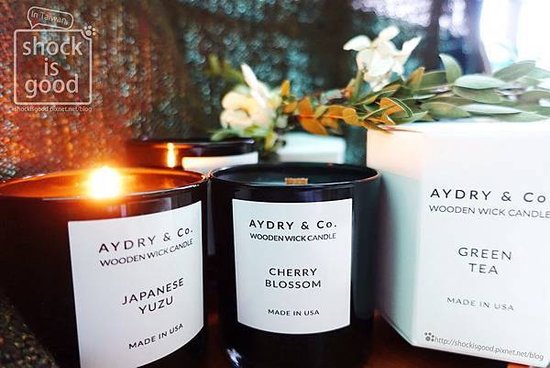 AYDRY &amp; Co. 木芯香氛蠟燭　Wooden wick candle