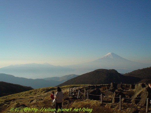 冬天的富士山景