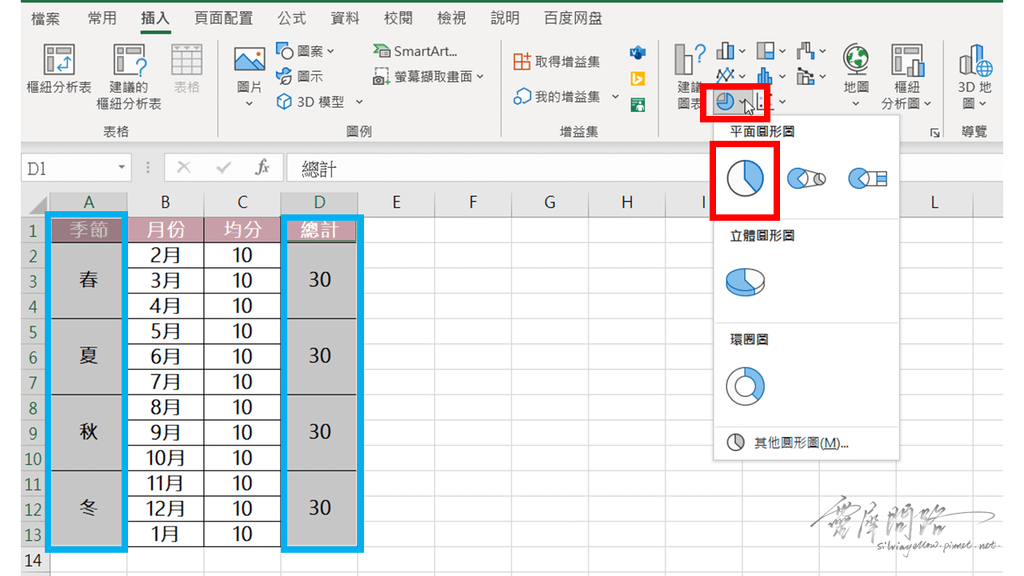 雙層圓餅圖製作excel技巧 (2).PNG