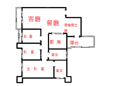 NA006-經貿麗邑三房-格局圖